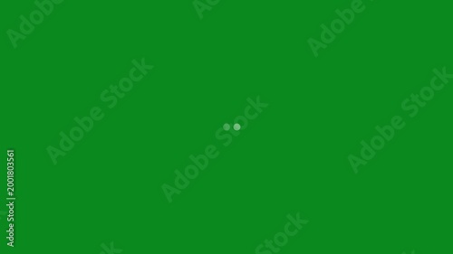 Loading Animation with Light Gray Dots on Green Background image