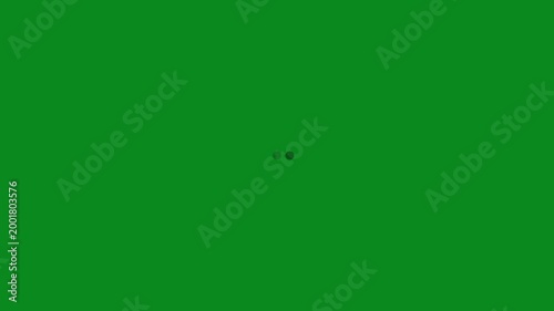 Loading Animation with Dark Gray Dots on Green Background image