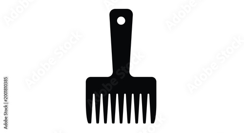 Cuadro en lienzo black silhouette of a rake against a white background high quality professional