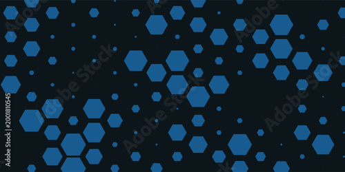 Hexagon background. Abstract medical pattern. Geometric science pattern with glowing cells. Bright digital hexagons. Purple tech grid with light effect. Futuristic wallpaper. Vector illustration.