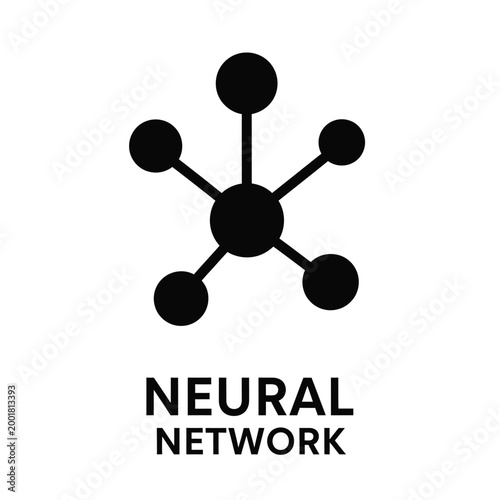 neural network diagram with black nodes and connections on white background high quality professional detailed modern elegant stylish clean crisp