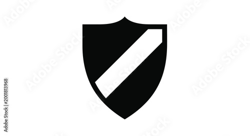 shield silhouette with diagonal stripe black and white isolated high quality professional detailed modern elegant stylish clean crisp vibrant colorful Free Download shield silhouette with diagonal stripe black and white isolated high quality professional detailed modern elegant stylish clean crisp vibrant colorful - GFXLoad