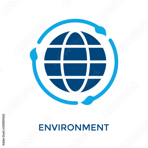 Environment Icon Dual Tone Style. Vector Illustration For Graphic Design