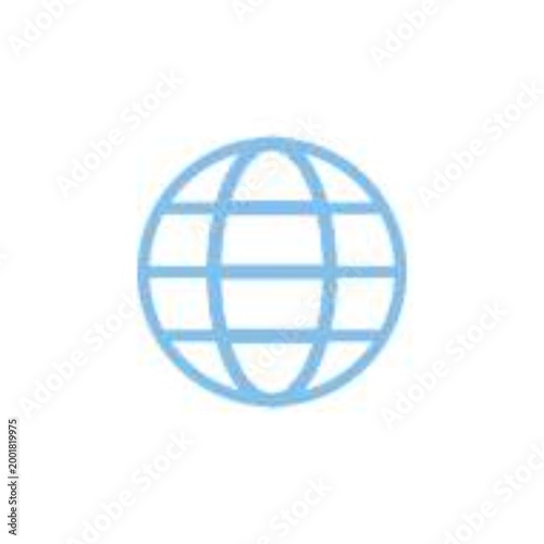 Illustration of Earth free icon isolated on white background