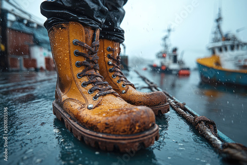 The Quiet Moment on a Trawler’s Wet Deck