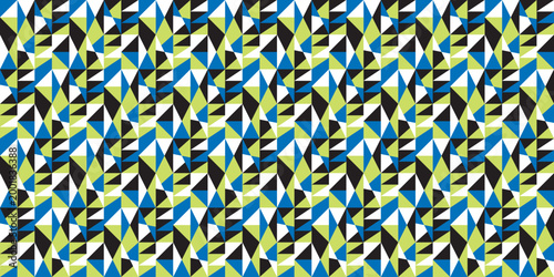 幾何学模様の三角形が連続するデザイン、ベクトル素材