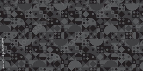 幾何学的な図形が連なる繰り返し模様