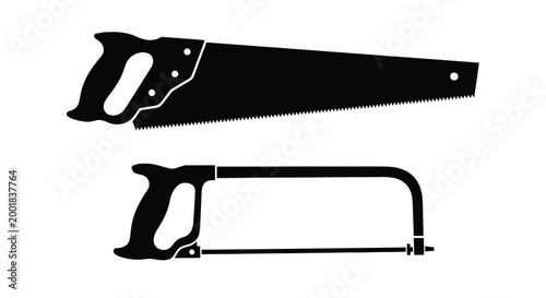 hand saws silhouette high quality professional detailed modern elegant stylish