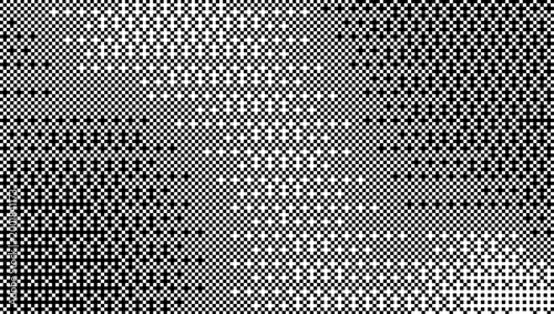 Bitmap halftone abstract texture shows pixelated gradient gradation with dither effect. Retro Y2K game computer tech techno vibe, vintage cyberpunk grain noise bit pixel art feel, digital mood glitch.