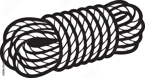 A meticulously captured image of a tightly coiled rope. The textured weave and intricate arrangement of the rope evoke a sense of strength and the many ways it can be used.