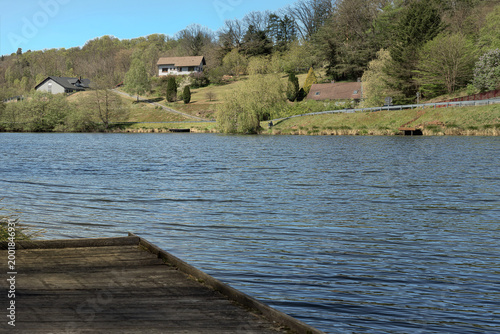 Tableau sur toile Etang de pêche à Mouterhouse grand est France