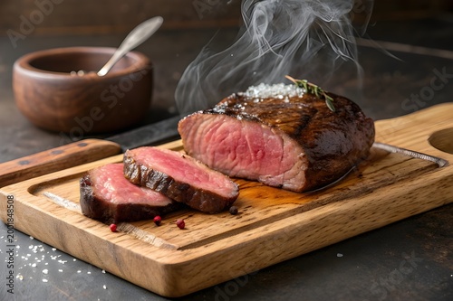 steak with steam