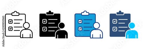 Responsibility Icon Set Multiple Style Vector Illustration