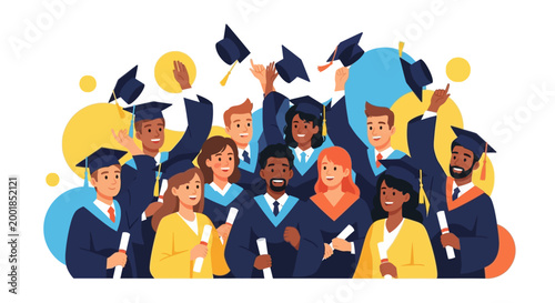 Graduates Celebrate Their Success.