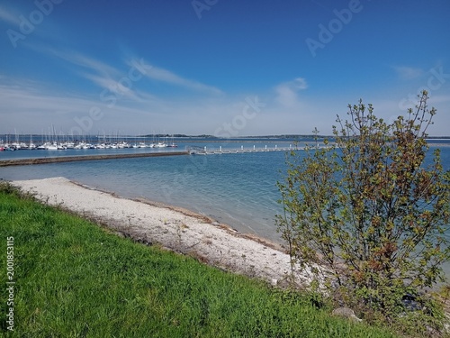 Plage et lac d'Orient, Mesnil-Saint-Père, Aube, Région Grand Est, France, Parc Naturel de la Forêt d'Orient