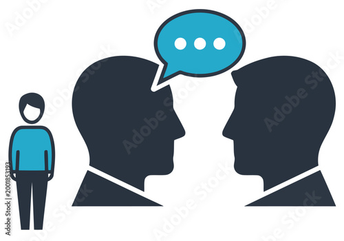 A professional listens to a client during a debriefing session. The graphic emphasizes mental health support and communication. Modern, clean design.