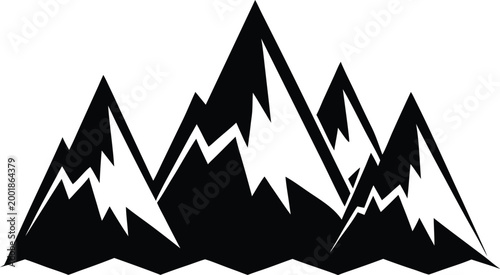 Cuadro en lienzo Set of three dragon silhouettes, vector illustration of mythical firebreathing c