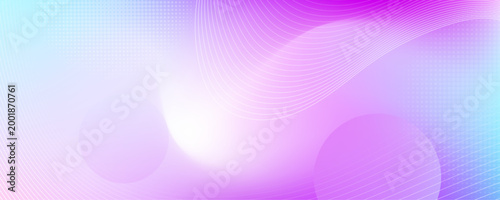 Soft gradient background with flowing lines and circles. Pastel pink blue and transparent colors create dreamy effect. Abstract design.