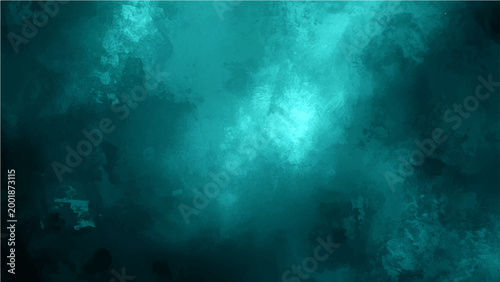 Vector Abstract azure composition evokes sense of the deep ocean, featuring swirling textures reminiscent of ethereal clouds.