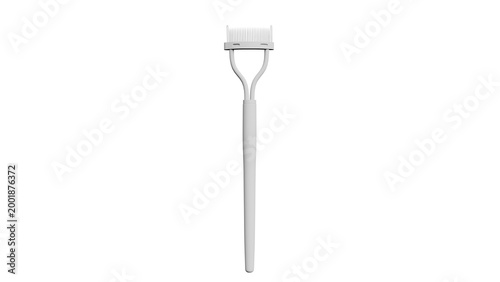 Tableau sur toile Silver Metal Razor on Black Background