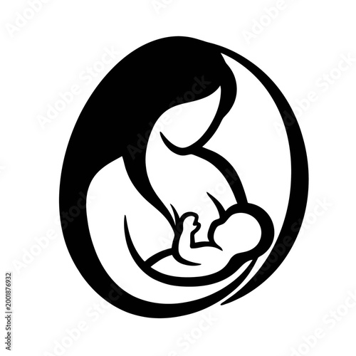 Mother Nursing Her Baby Symbol