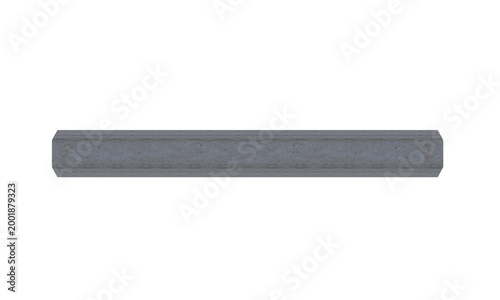 Obraz na plátně Concrete dark hexagonal beam - medium size, horizontal
