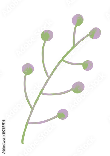 unique leave with color gradation