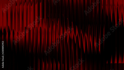 Abstract Dark Red and Black Background Through Fluted Textured Glass