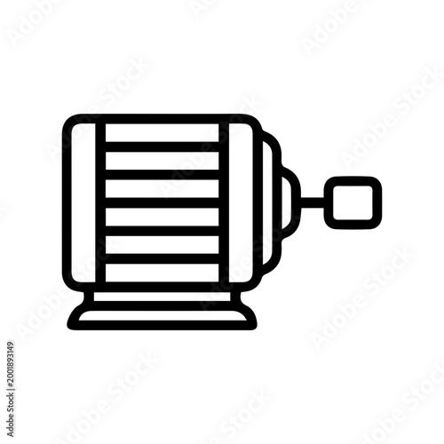 Electric Motor Outline Icon