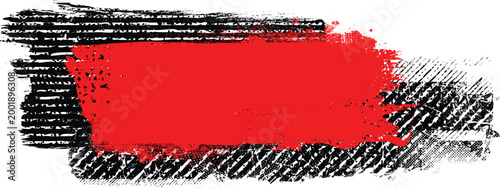 Glitch distorted grunge layer . Noise destroyed texture . Trendy defect error shapes . Overlay grunge texture . Distressed effect .Vector shapes with a halftone dots screen print texture.
