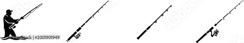 A skilled angler wields a telescopic fiberglass fishing rod with precision as he casts his line into the vast expanse of water