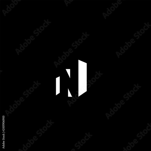 N initial building logo design vector template. Suitable for your design need, logo, illustration, animation, etc.
