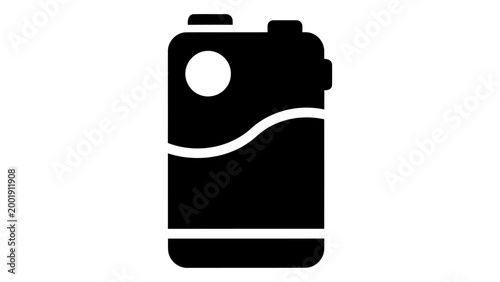Portable power bank device icon