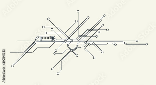 Circuit board with wires and connections.