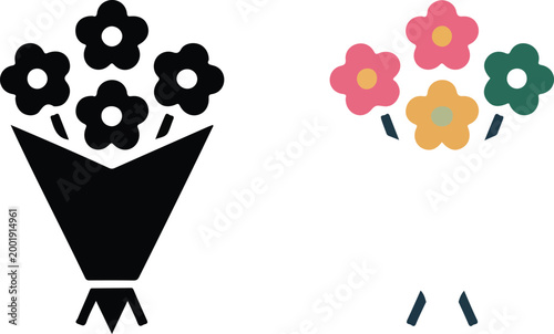 Price drop discount vector icon featuring a hand holding a sale tag with down arrows in colorful flat line art styles isolated on white.