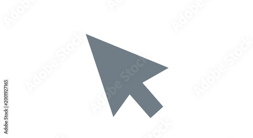 cursor arrow icon on white background high quality