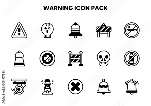 Warning DuoTone SVG Icons Pack