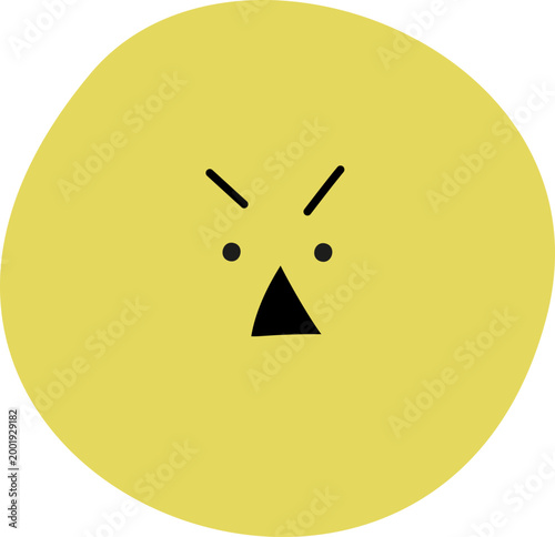 미니멀_화난 표정