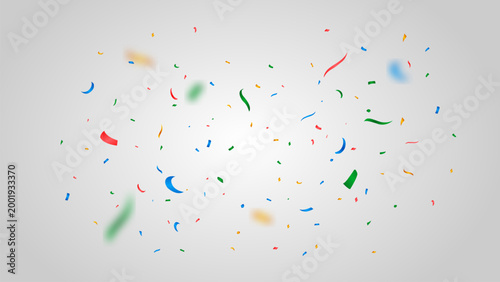 birthday explosion confetti colorful realistic