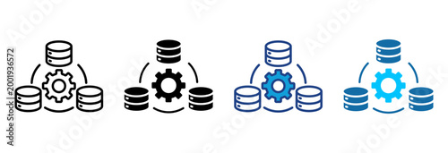 Infrastructure Icon Set Multiple Style Vector Illustration