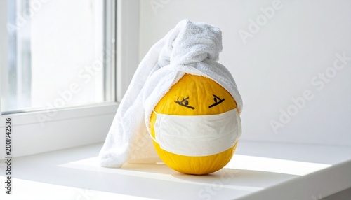 Masked Pumpkin Playful Face