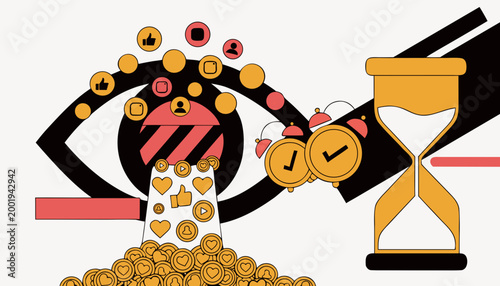 Currency of attention vector social media engagement monetization time management