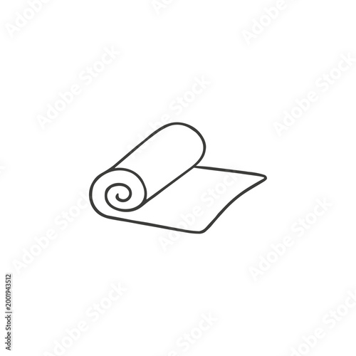 Rolled Yoga Mat Icon