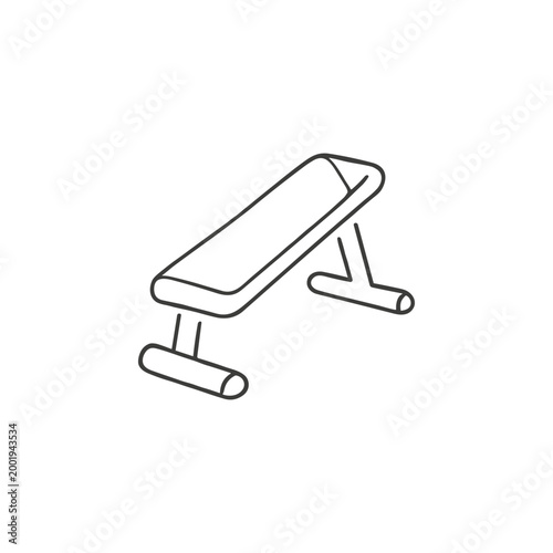 Weightlifting Bench Icon