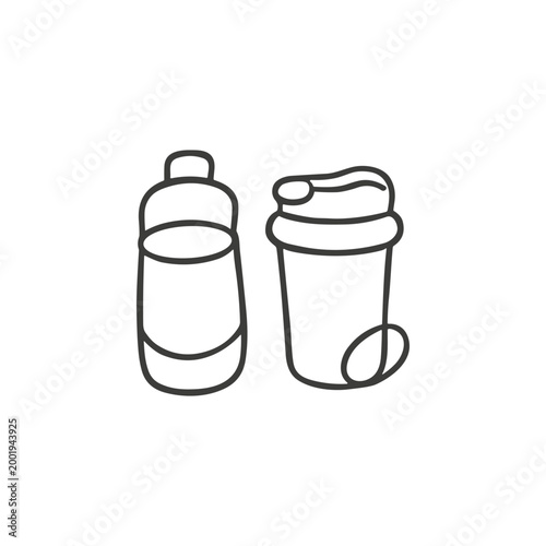 Water Bottle and Shaker Cup