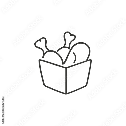 Fried Chicken Box Icon