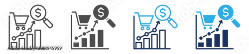 sales analytics multi purpose icon set