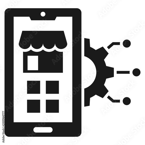 Mobile Aplication Glyph