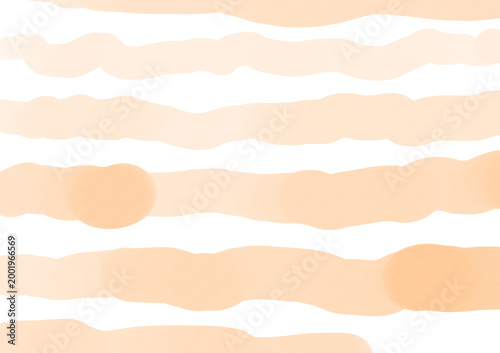 かわいい手描きの水彩風背景素材・ボーダー柄
