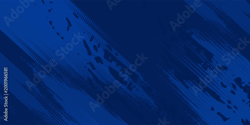 Konstfotografi Dots halftone white and blue color pattern gradient grunge texture background